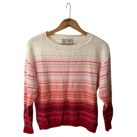 Anthropologie Saturday Sunday | Women’s cream/red/pink striped sweater, size XS - Picture 3 of 16